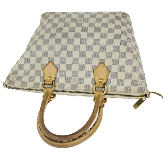 LOUIS VUITTON Saleya PM Hand Bag Damier Azur Leather White - Picture 6 of 15